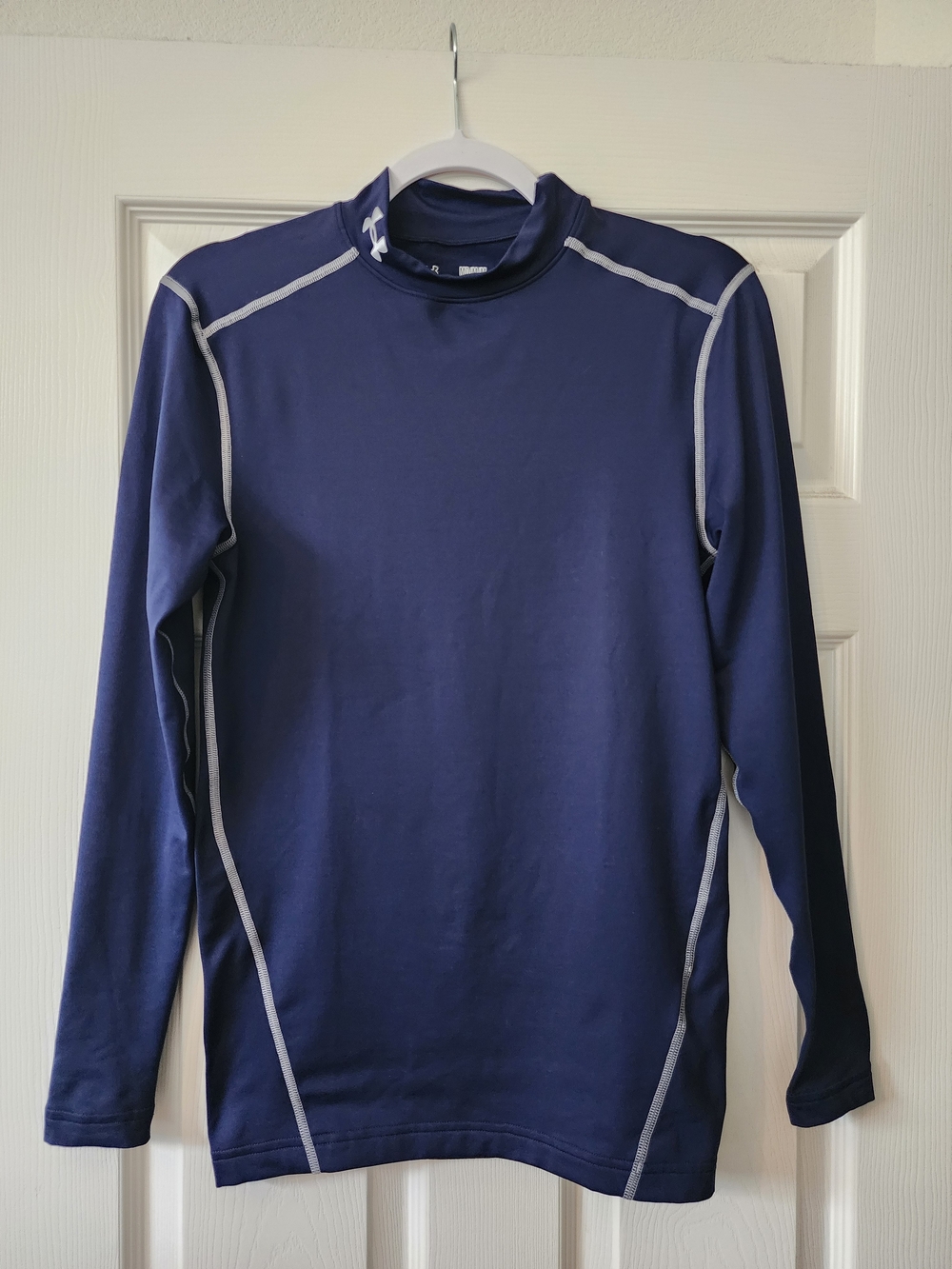 Under Armour ColdGear Compression Mock Neck Navy Long-Sleeve